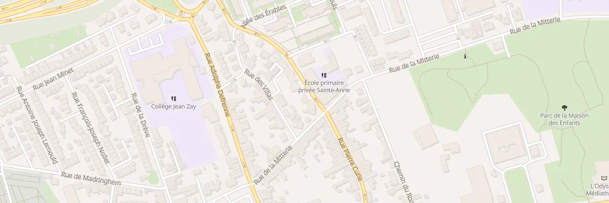 Plan du 39B Rue Pierre Curie Lomme à Lille