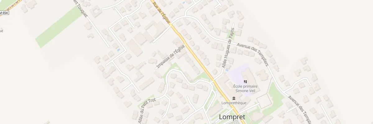 Plan du 79 Rue de l’Église à Lompret