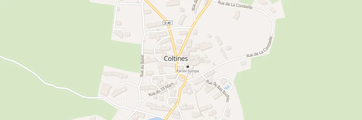 Plan du 6000 Le Bourg à Coltines