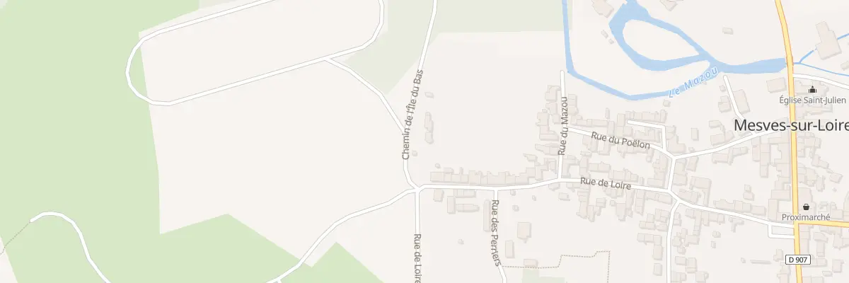 Plan du 2 Che de l’Île du Bas à Mesves-sur-Loire