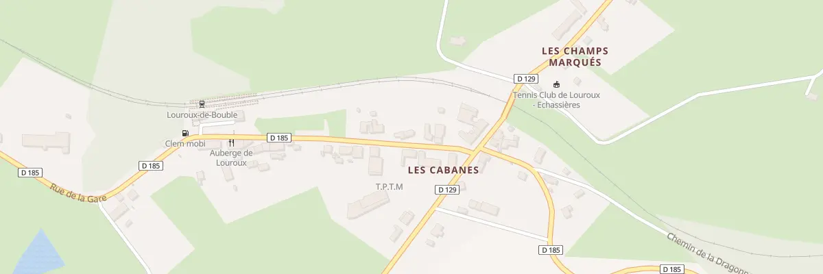 Plan du 5073 Les Cabannes à Louroux-de-Bouble