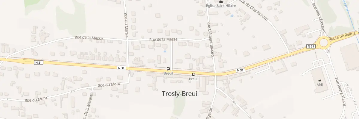 Plan du 58B Rte de Reims à Trosly-Breuil
