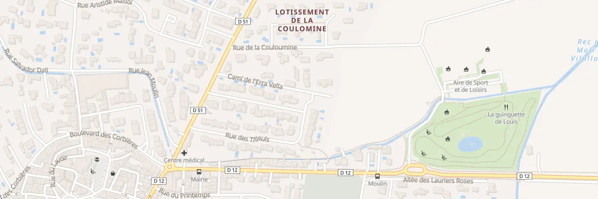 Plan du 22 Rue des Amandiers à Villelongue-de-la-Salanque
