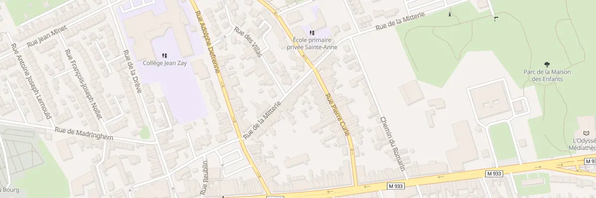 Plan du 36 Rue de la Mitterie à Lille
