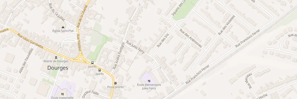 Plan du 7 Rue Jules Ferry à Dourges