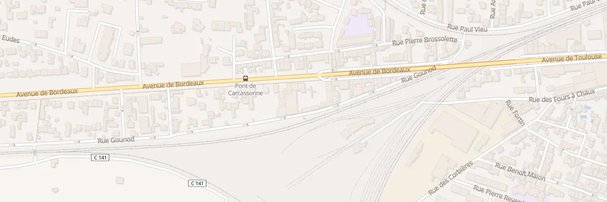 Plan du 23 Av de Bordeaux à Narbonne