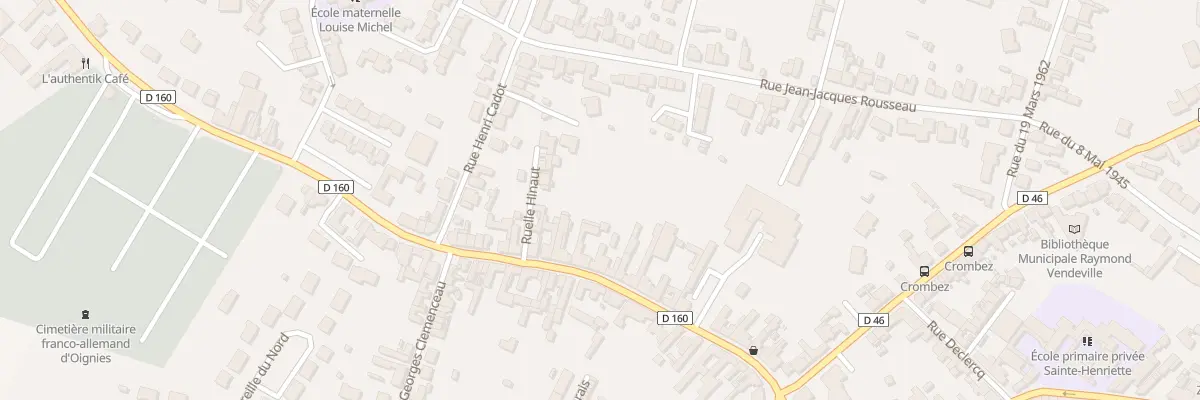 Plan du 34 Rue des 80 Fusillés à Oignies