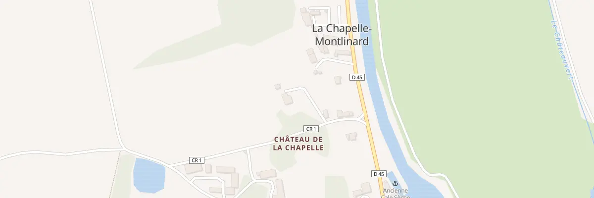 Plan du 13 Rte du Canal à La Chapelle-Montlinard