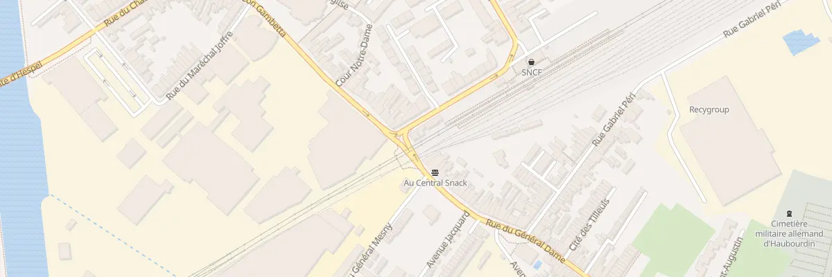 Plan du 131 Rue Léon Gambetta à Haubourdin