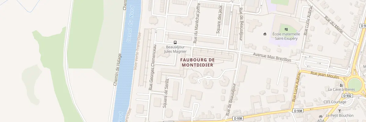 Plan du 3 All des Cerisiers à Noyon
