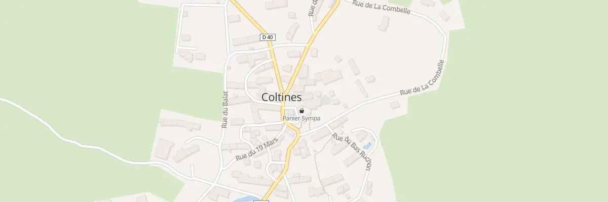 Plan du 5107 Le Bourg à Coltines