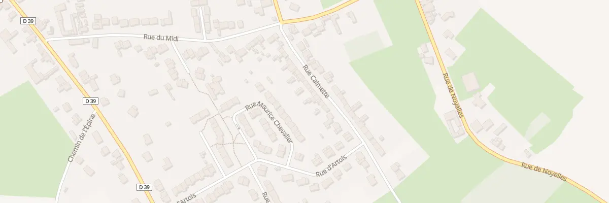 Plan du 18 Rue Calmette à Vitry-en-Artois