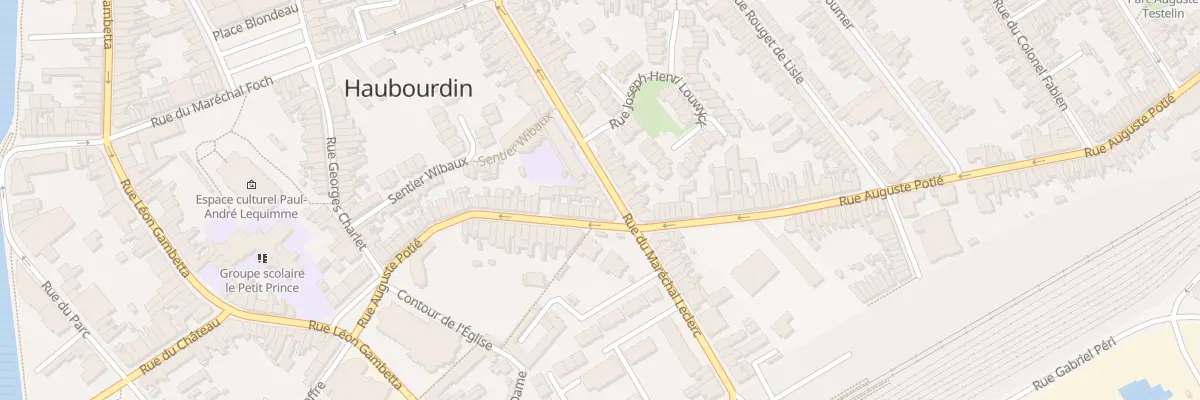 Plan du 54 Rue du Mal Leclerc à Haubourdin