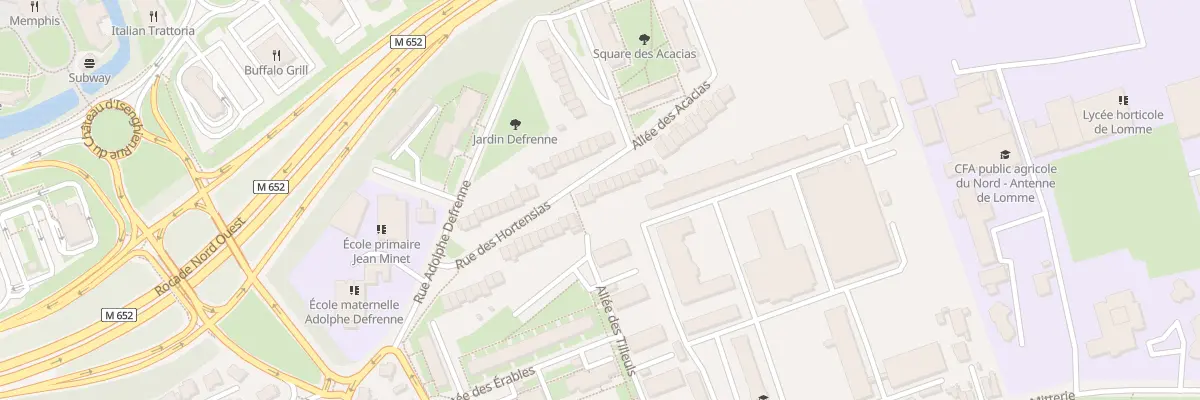 Plan du 42 Rue des Hortensias à Lille
