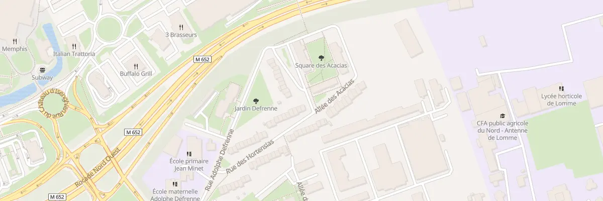 Plan du 39 Rue des Hortensias à Lille
