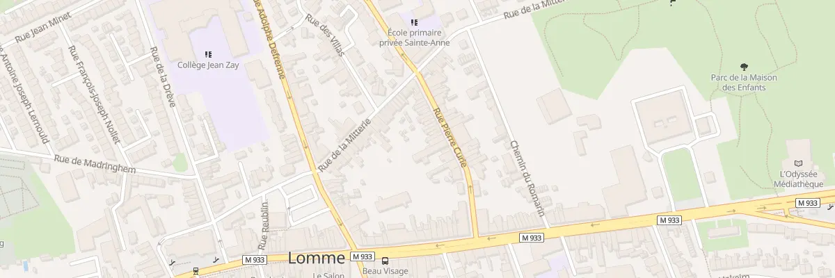 Plan du 19 Rue Pierre Curie Lomme à Lille