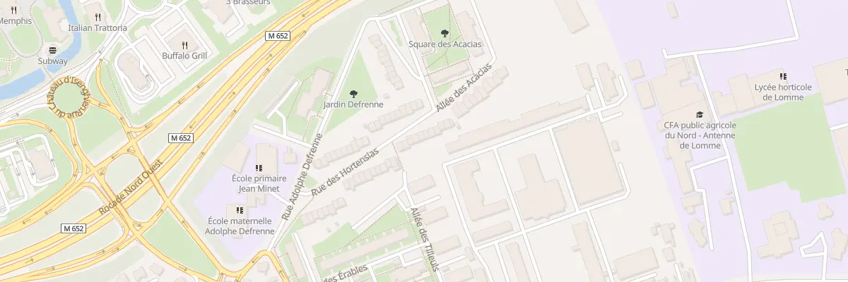 Plan du 46 Rue des Hortensias à Lille