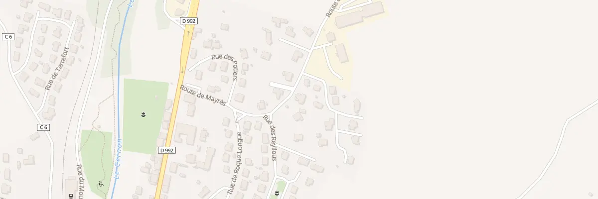 Plan du 18 Rte de Mayres à Saint-Georges-de-Luzençon