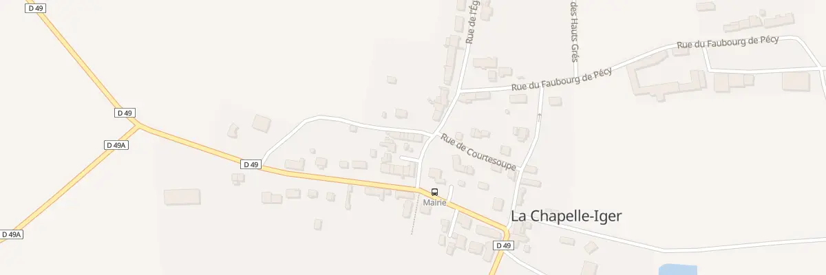 Plan du 9 Cour de l’Ancienne Abbaye à La Chapelle-Iger