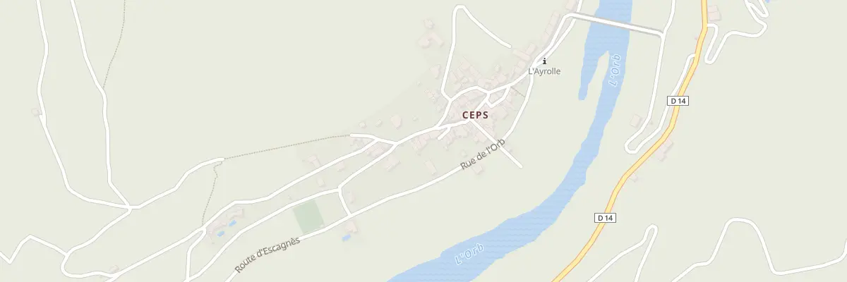 Plan du 5218 Ceps à Roquebrun