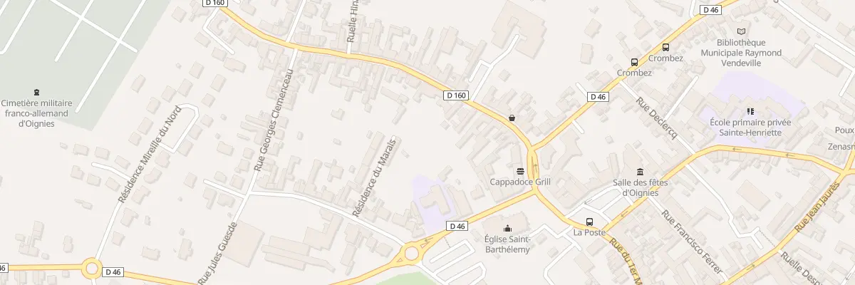 Plan du 23 Rue des 80 Fusillés à Oignies