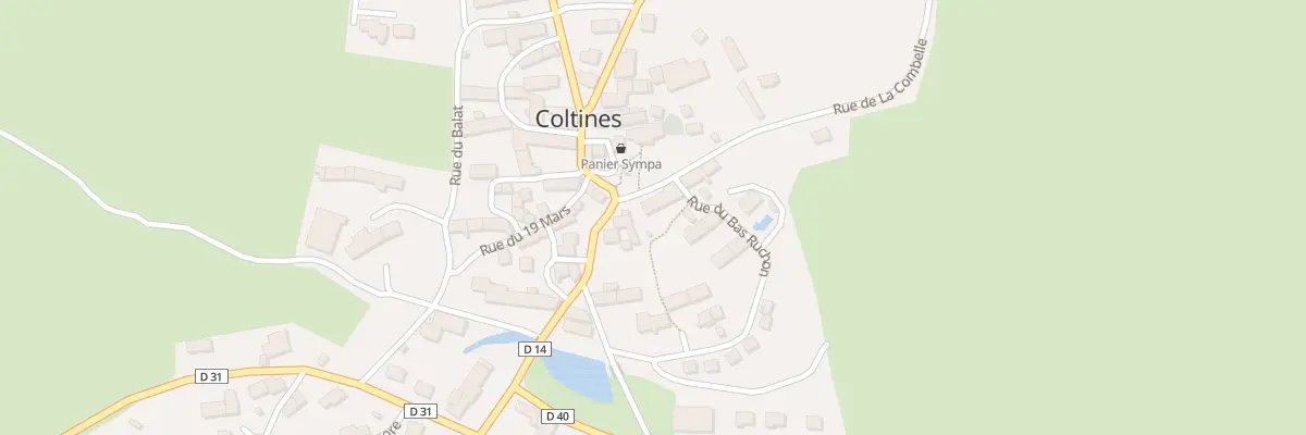 Plan du 5127 Le Bourg à Coltines