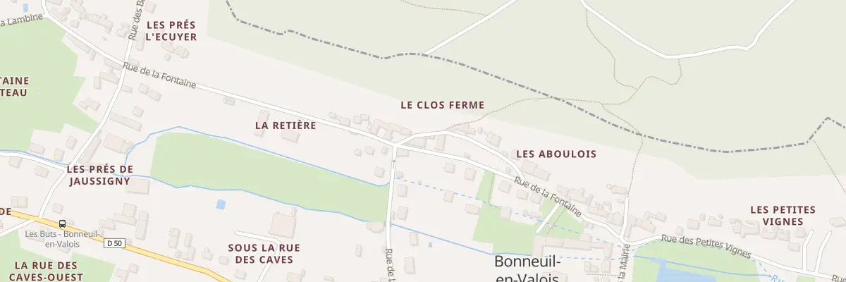 Plan du 256 Rue de la Fontaine à Bonneuil-en-Valois