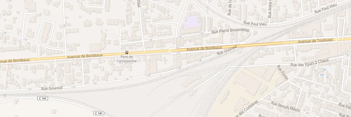 Plan du 21 Av de Bordeaux à Narbonne