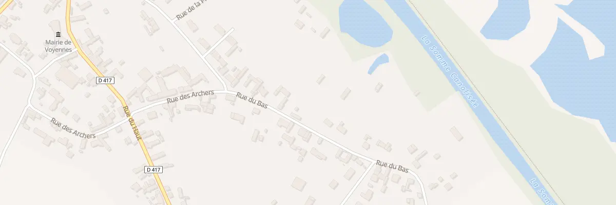 Plan du 33 Rue du Bas à Voyennes