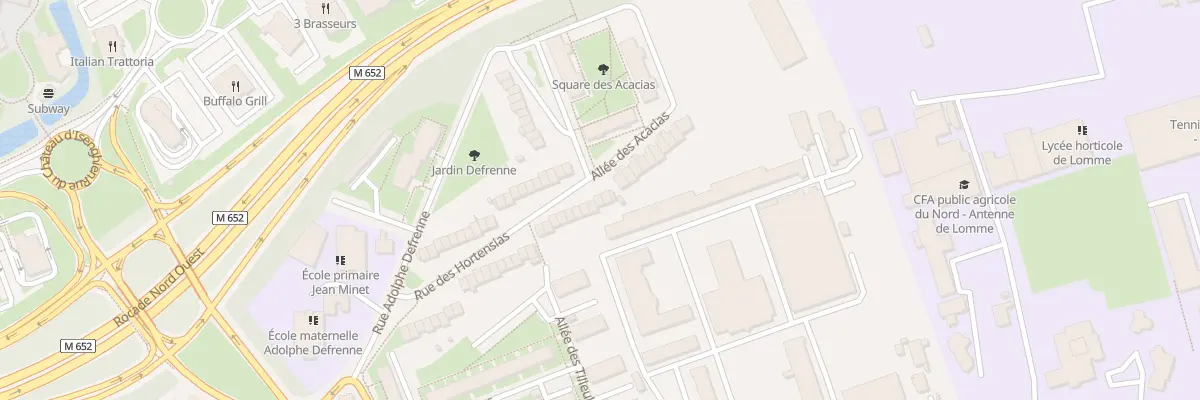 Plan du 54 Rue des Hortensias à Lille