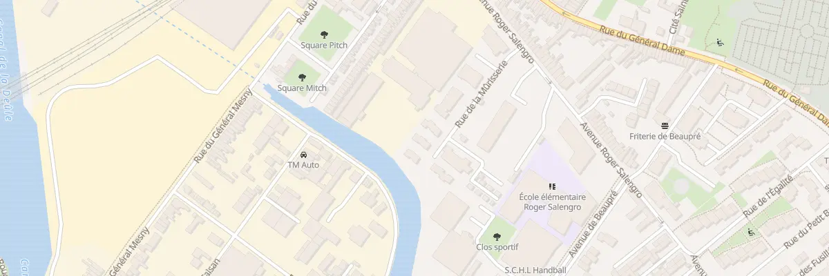 Plan du 2 Rue du Bac à Haubourdin
