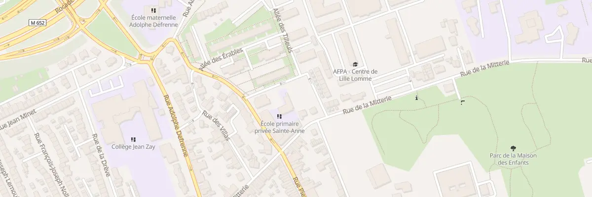 Plan du 21 Rue de la Mitterie à Lille