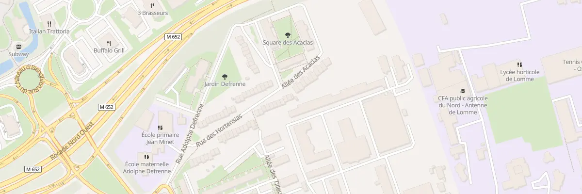 Plan du 56 Rue des Hortensias à Lille