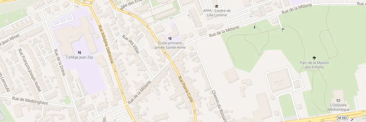 Plan du 50 Rue de la Mitterie à Lille