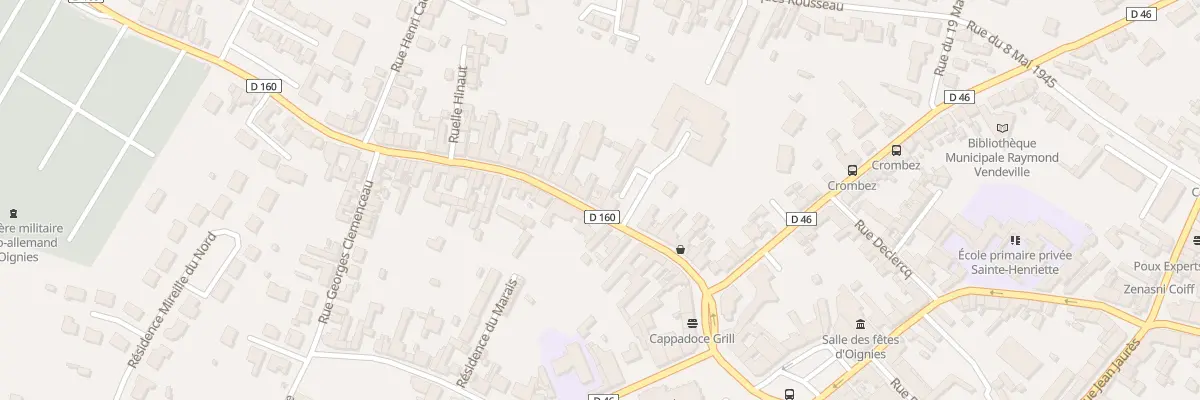 Plan du 22 Rue des 80 Fusillés à Oignies