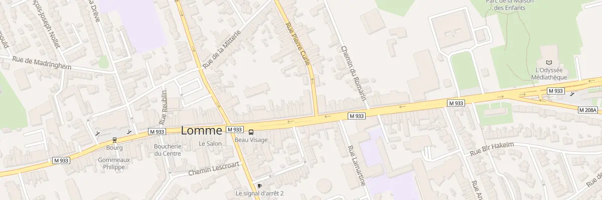 Plan du 838 Av de Dunkerque Lomme à Lille