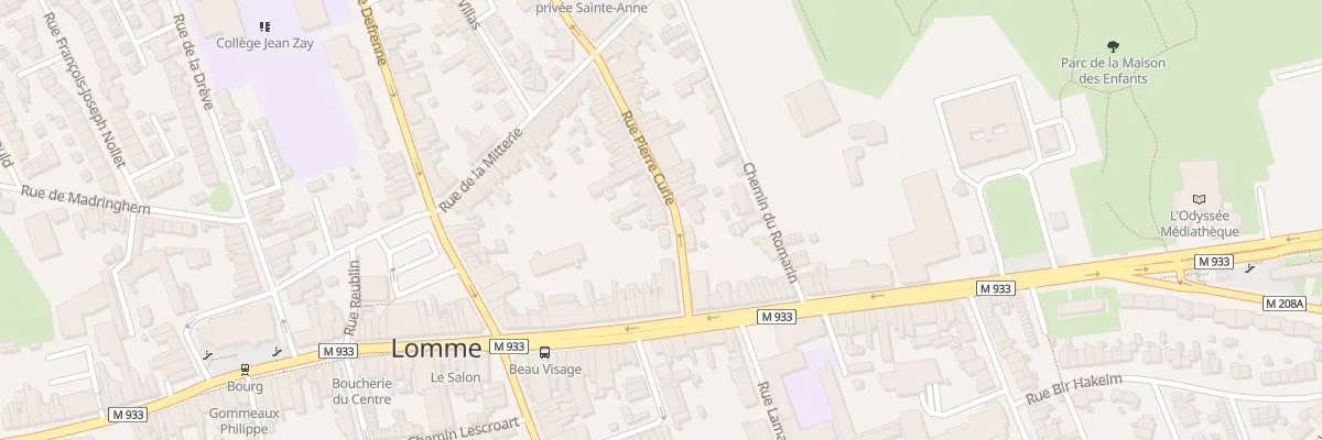 Plan du 3B Rue Pierre Curie Lomme à Lille
