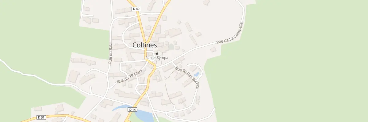 Plan du 5124 Le Bourg à Coltines
