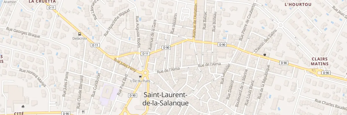 Plan du 9 Rue Moliere à Saint-Laurent-de-la-Salanque