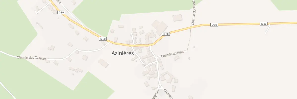 Plan du 5212 Azinieres à Saint-Beauzély