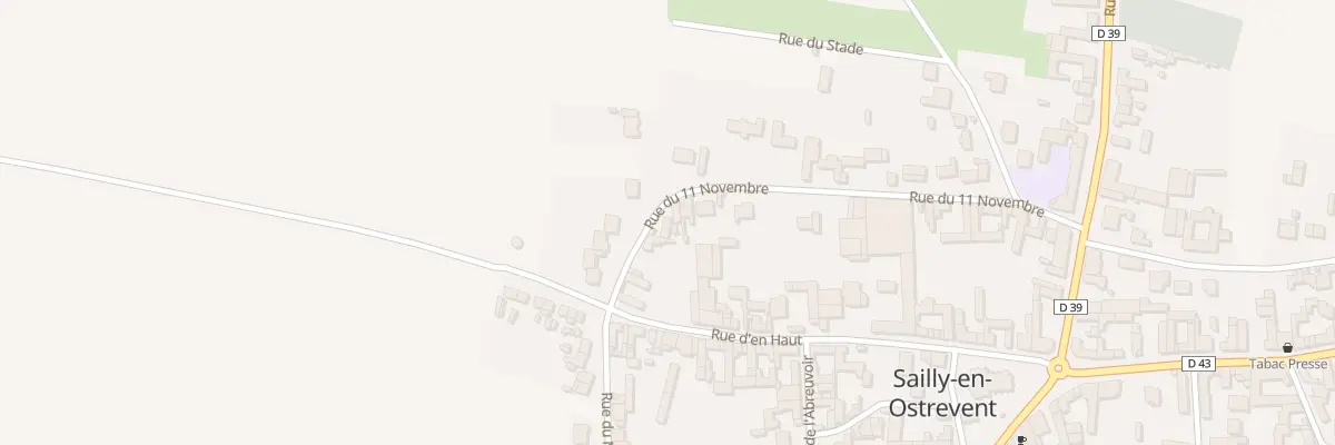 Plan du 22 Rue du Onze Novembre à Sailly-en-Ostrevent