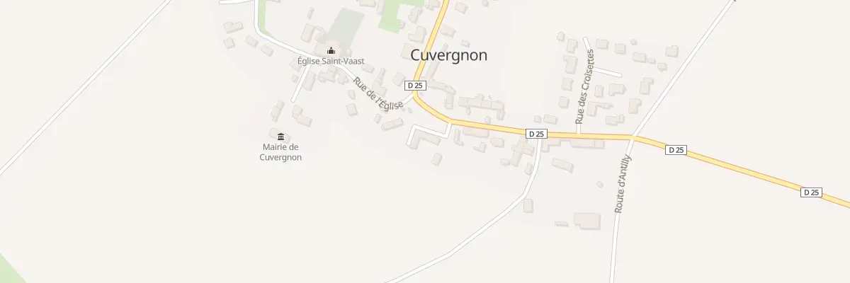 Plan du 43 Pl St Vaast à Cuvergnon