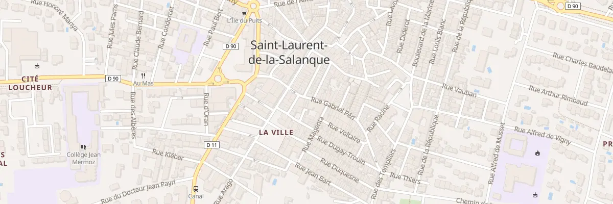 Plan du 16 Rue Gabriel Péri à Saint-Laurent-de-la-Salanque