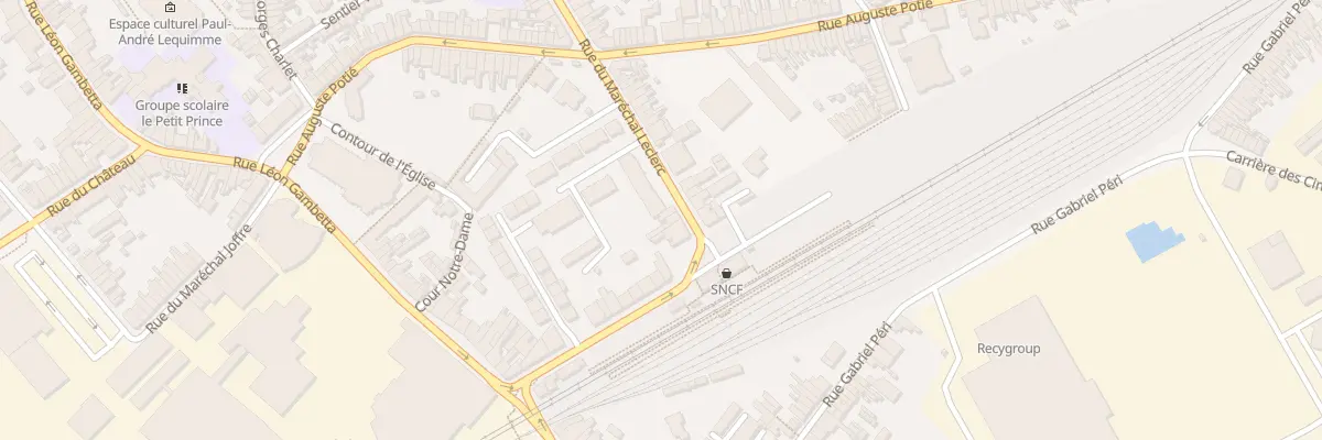 Plan du 68 Rue du Mal Leclerc à Haubourdin