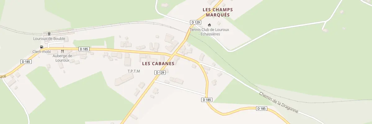 Plan du 1 Rte de la Bosse à Louroux-de-Bouble