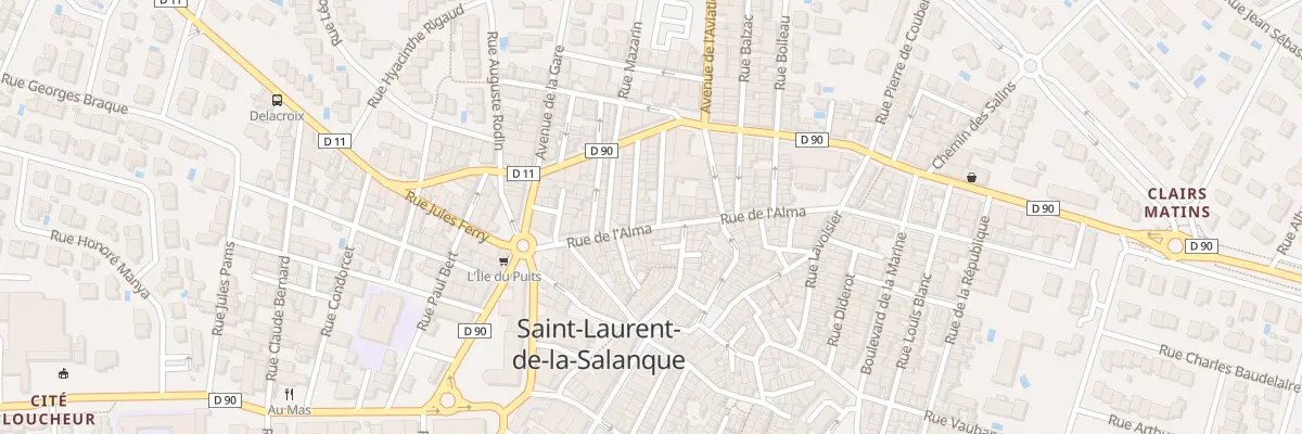 Plan du 1 Rue Paul Riquet à Saint-Laurent-de-la-Salanque