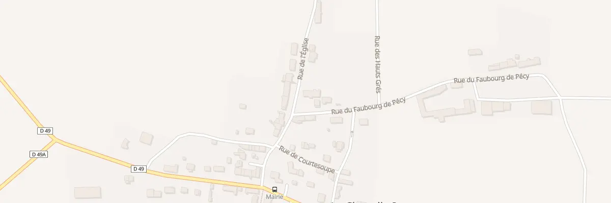 Plan du 1 Rue du Faubourg de Pecy à La Chapelle-Iger