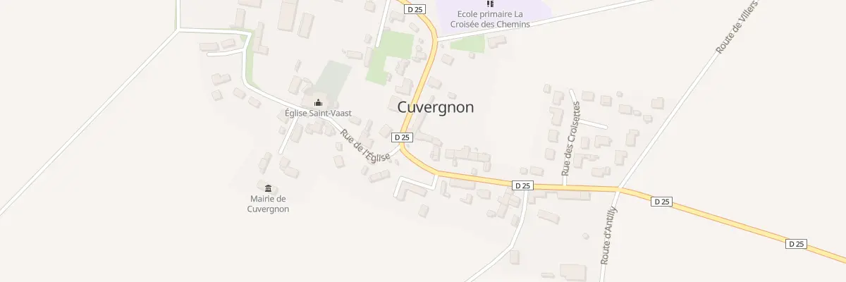 Plan du 236 Rue St Vaast à Cuvergnon