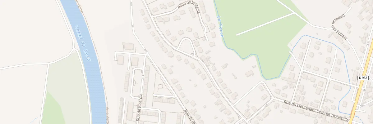 Plan du 25 Rue du Canal du Nord à Noyon