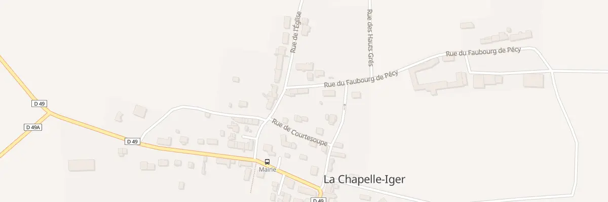 Plan du 4 Rue du Faubourg de Pecy à La Chapelle-Iger